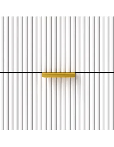 HOMCOM Elegant Four-Drawer Bedside Table - White