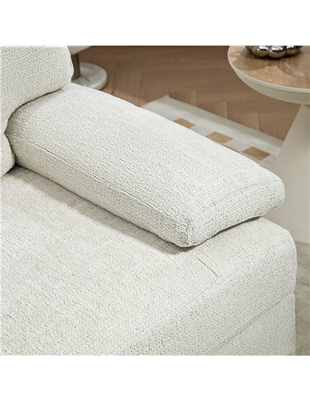 HOMCOM 2 Seater Sofa, Modern Fabric Loveseat with Spring Cushion and Metal Legs, Small Couch for Living Room, Bedroom, Home Offi