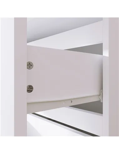 HOMCOM Chest of Drawers, 4-Drawer Storage Cabinets, Modern Dresser, Storage Drawer Unit for Bedroom