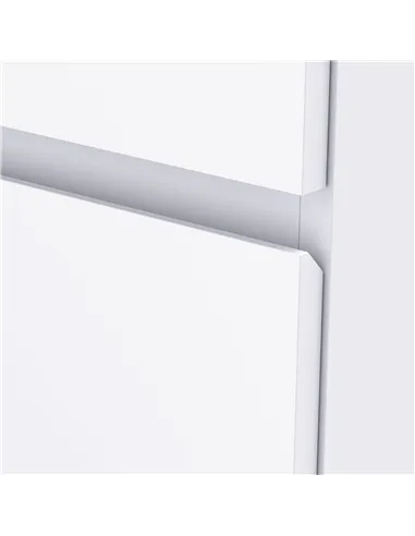 HOMCOM Chest of Drawers, 4-Drawer Storage Cabinets, Modern Dresser, Storage Drawer Unit for Bedroom