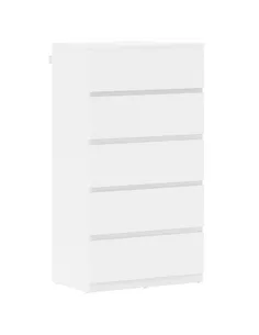 HOMCOM Chest of Drawers, 5-Drawer Storage Cabinets, Modern Dresser, Storage Drawer Unit for Bedroom