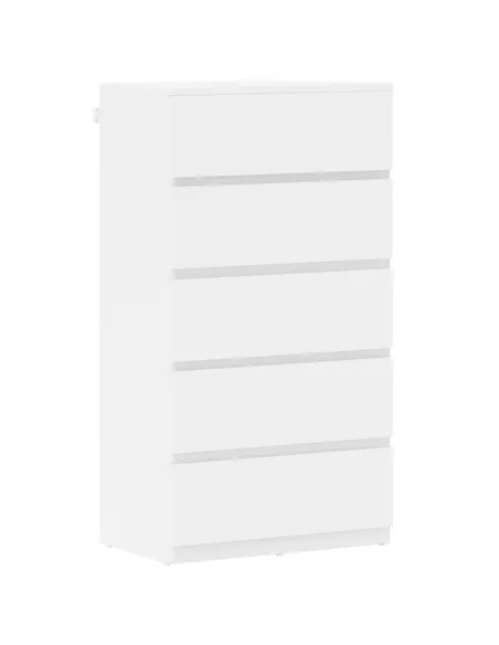 HOMCOM Chest of Drawers, 5-Drawer Storage Cabinets, Modern Dresser, Storage Drawer Unit for Bedroom