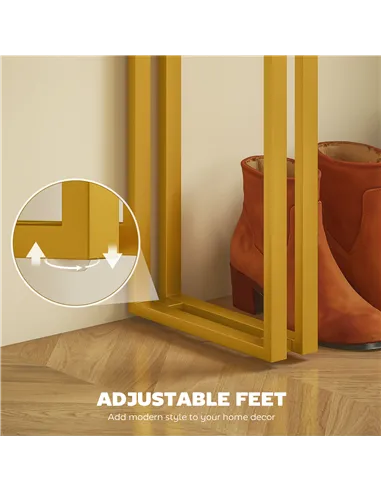 HOMCOM 100 cm Console Table with Faux Marble Top, Narrow Entryway Table with Anti-tipping Device, White