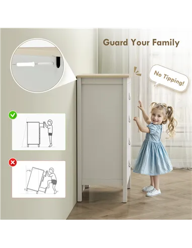 HOMCOM Bedroom Chest of Drawers, Modern 4 Drawer Dresser Cabinet with PU Leather Handles and Metal Runners for Living Room, Hall