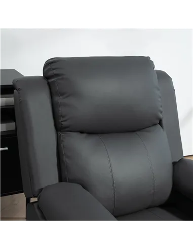 HOMCOM Riser and Recliner Chair with Massage, Power Lift Recliner Chair for Elderly with Remote Control, Extended Footrest, Dual