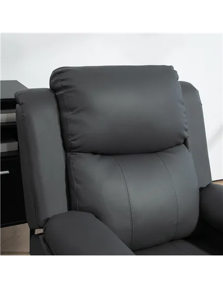 HOMCOM Riser and Recliner Chair with Massage, Power Lift Recliner Chair for Elderly with Remote Control, Extended Footrest, Dual