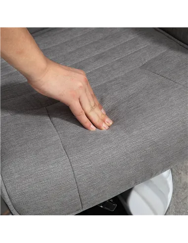 HOMCOM Swivel Recliner Chair with Footstool, Velvet Recliner Armchair with Ottoman, Steel Base, Upholstered Reclining Chair for 