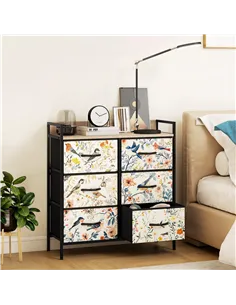 HOMCOM 6-Drawer Chest of Drawers - White 2