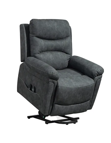 HOMCOM Power Lift Recliner Chair with Vibration Massage, Heat, USB - Grey