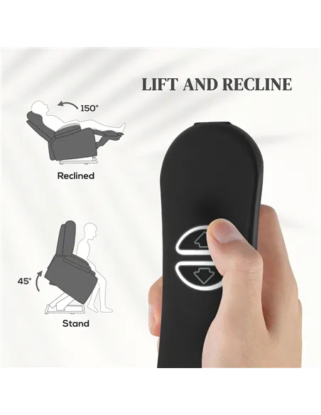 HOMCOM Power Lift Recliner Chair with Vibration Massage, Heat, USB - Grey