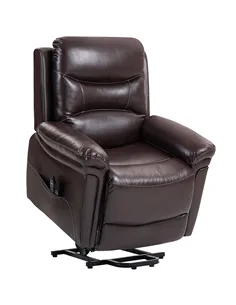 HOMCOM Power Lift Recliner Chair with Vibration Massage, Heat, USB - Brown