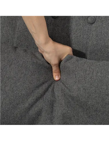 HOMCOM Wood Frame Rocking Accent Chair - Grey