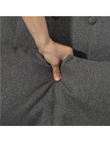 HOMCOM Wood Frame Rocking Accent Chair - Grey