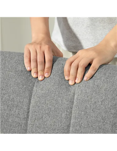 HOMCOM Wood Frame Rocking Accent Chair - Light Grey