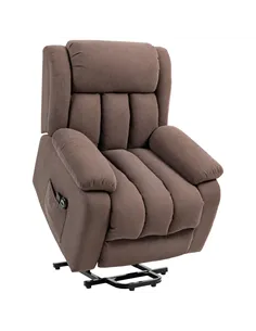HOMCOM Eight-Point Massage Electric Lift Chair - Dark Brown