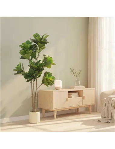 HOMCOM 180cm Artificial Fiddle Leaf Fig Tree - Green