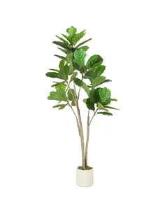 HOMCOM 150cm Artificial Ficus Tree - Green