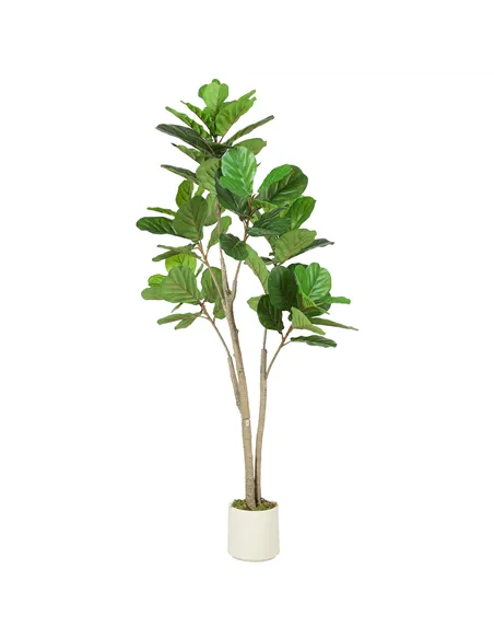 HOMCOM 150cm Artificial Ficus Tree - Green