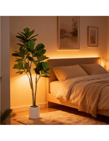 HOMCOM 150cm Artificial Ficus Tree - Green