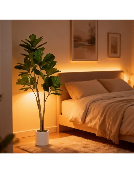 HOMCOM 150cm Artificial Ficus Tree - Green