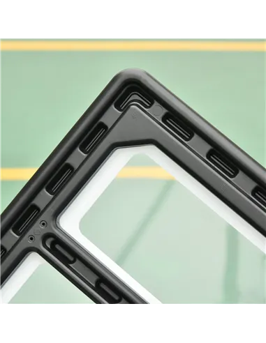 HOMCOM Portable 10ft Basketball Backboard Hoop Set Professional Outdoor Freestanding Basketball Stand with Wheels for Adults and