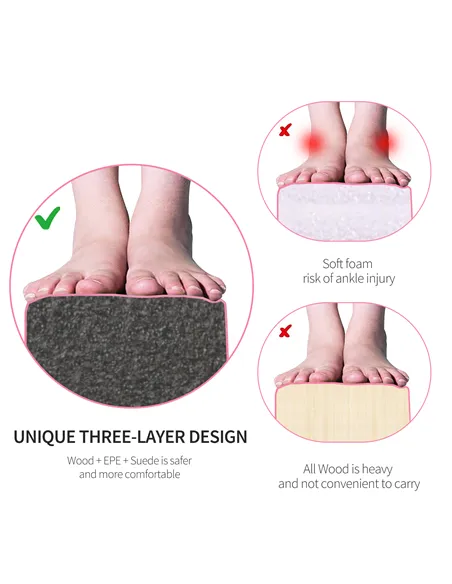 HOMCOM 2.1M 7FT Gymnastics Folding Balance Beam Home Gym Training Exercise Sports - Pink