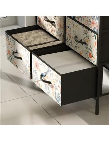 HOMCOM 8-Drawer Chest of Drawers - White