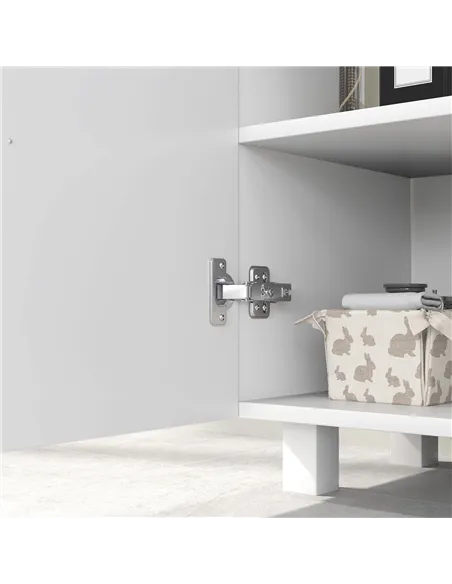 HOMCOM Bathroom Under Sink Cabinet for Basin without or with Pedestal - High Gloss White