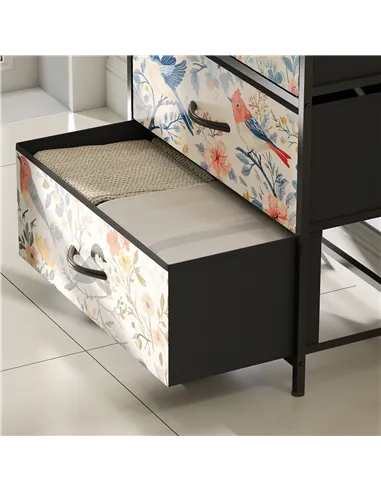 HOMCOM 4-Drawer Chest of Drawers - White