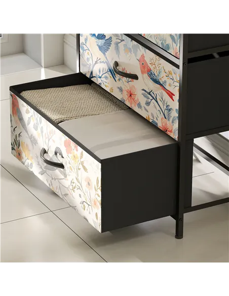 HOMCOM 4-Drawer Chest of Drawers - White