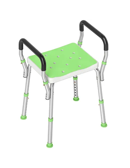 HOMCOM 57-69cm Aluminium Frame Bath Seat