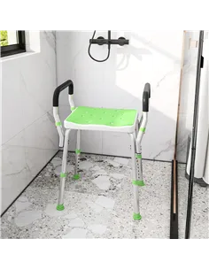 HOMCOM 57-69cm Aluminium Frame Bath Seat 2