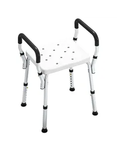 HOMCOM 57-69cm Aluminium Frame Bath Seat