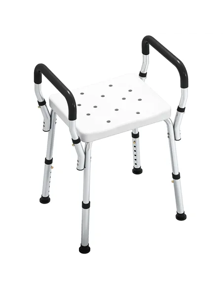 HOMCOM 57-69cm Aluminium Frame Bath Seat