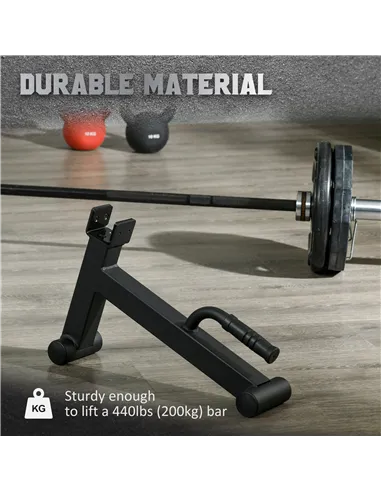 HOMCOM 20kg Adjustable Barbell Weights Set with Barbell Jack, Adjustable Weights Set with Non-slip Handle and Fixing Clip, for H