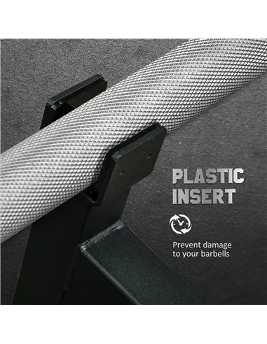 HOMCOM 20kg Adjustable Barbell Weights Set with Barbell Jack, Adjustable Weights Set with Non-slip Handle and Fixing Clip, for H