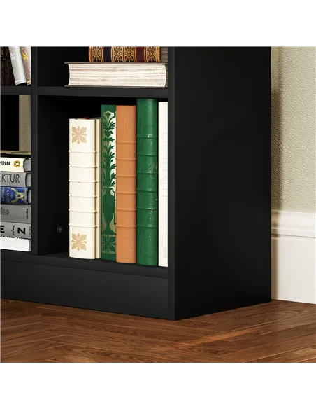 HOMCOM Tall Bookshelf with Drawer, Freestanding Bookcase for Bedroom, Living Room, Home Office, Black