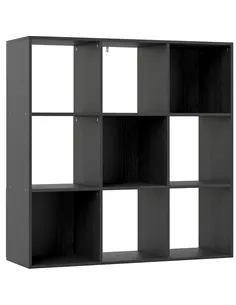 HOMCOM Nine-Cube Storage Shelf - Black