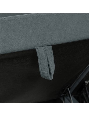 HOMCOM 'L' Shape Modular Sofa, with Storage - Dark Grey