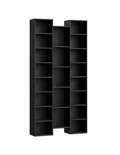 HOMCOM 21-Compartment Bookshelf - Black