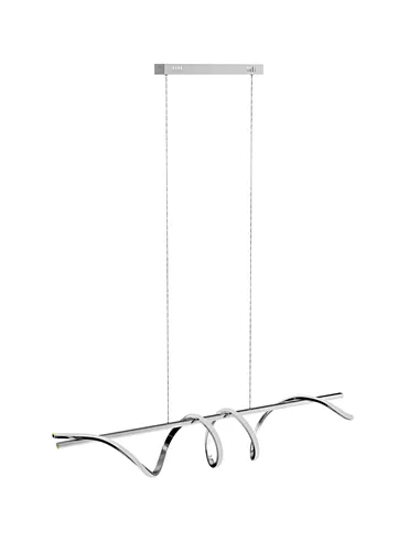 HOMCOM Pendant Light with 3 Colour Temperatures - Silver Tone