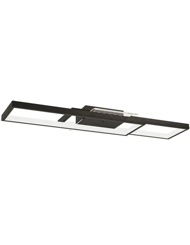 HOMCOM LED Ceiling Light, Modern Dimmable Ceiling Light with Wall Switch & Remote Control, Flush Mount Ceiling Lamp with 3000-60