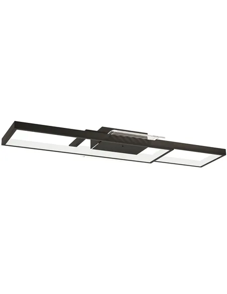 HOMCOM LED Ceiling Light, Modern Dimmable Ceiling Light with Wall Switch & Remote Control, Flush Mount Ceiling Lamp with 3000-60