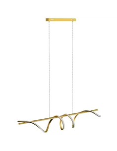 HOMCOM Pendant Light with 3 Colour Temperatures - Gold Tone