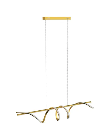 HOMCOM Pendant Light with 3 Colour Temperatures - Gold Tone
