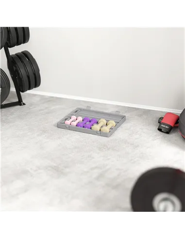 HOMCOM 6Kg Dumbbell Set, Fitness Weight Set for Men and Women, Home Gym Workout, Pink, Purple, Brown