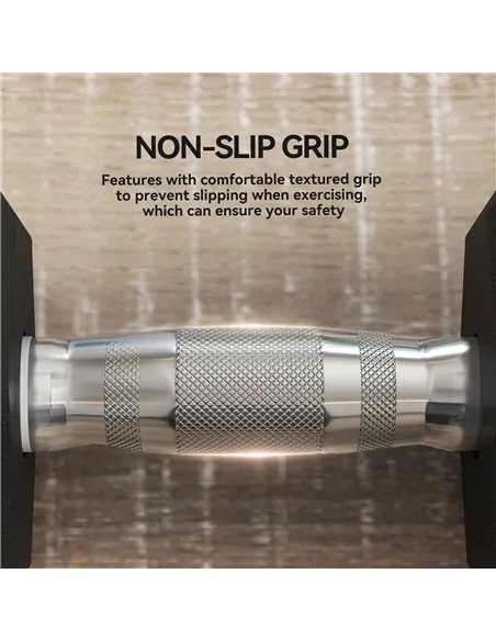 HOMCOM 2x17.5KG Rubber Hex Dumbbell Portable Hand Weights Dumbbell Home Gym