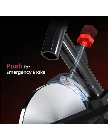 HOMCOM Indoor Upright Exercise Bike Machine, with Adjustable Seat, Resistance, Handlebar, LCD Display