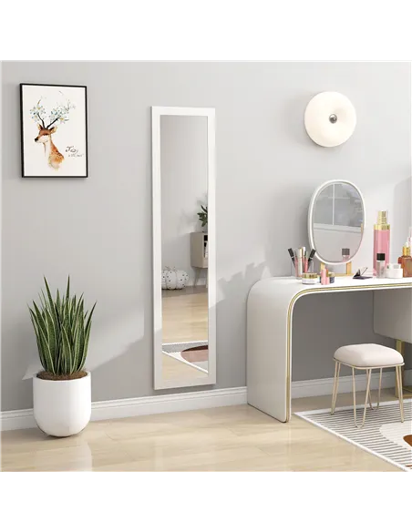 HOMCOM 37 x 157 cm Full Length Mirror - White