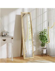 HOMCOM 37 x 157 cm Full Length Mirror - Natural 2